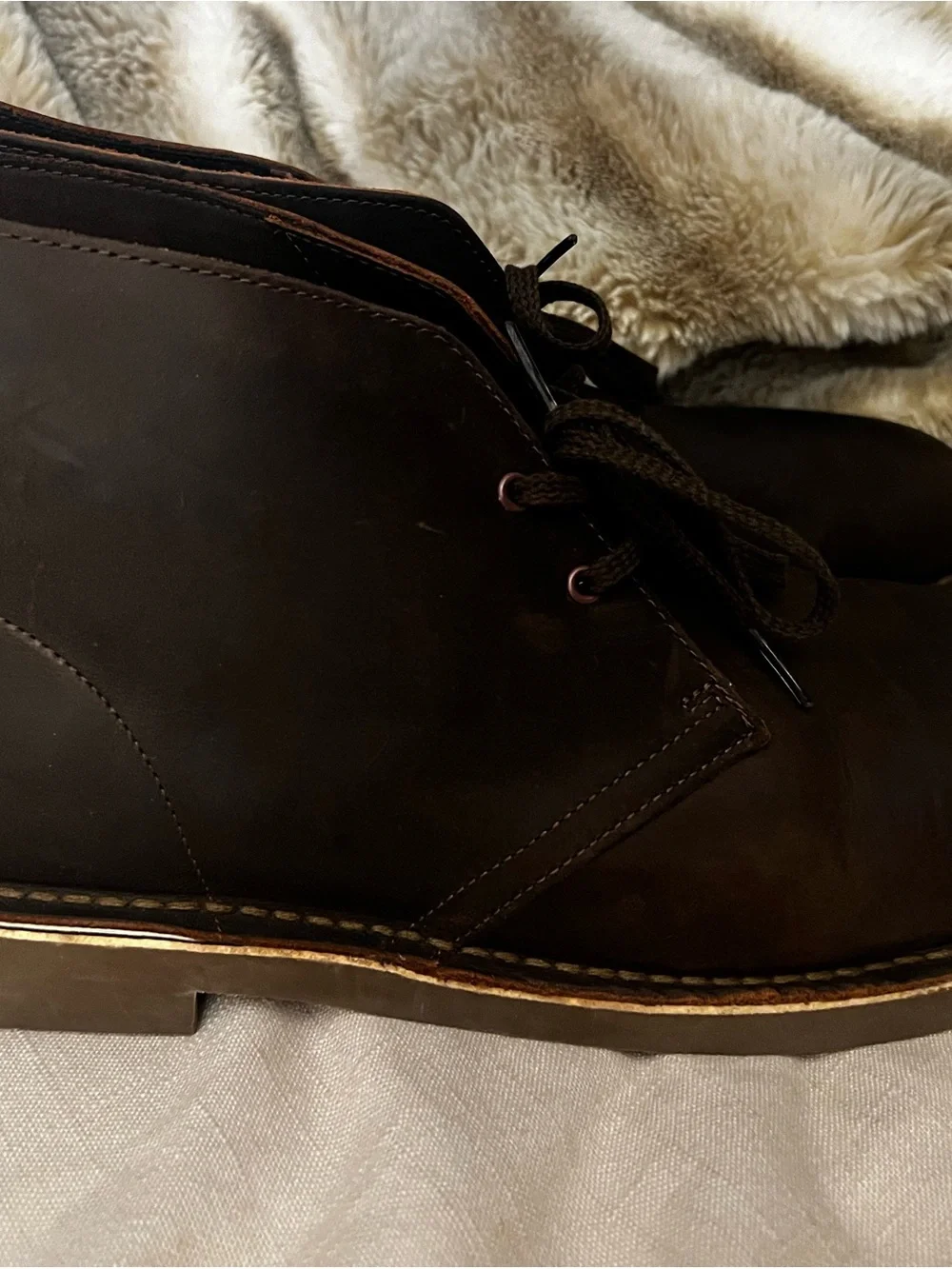 Clarks Men's Dark Brown Leather Bushacre 2—NWOT